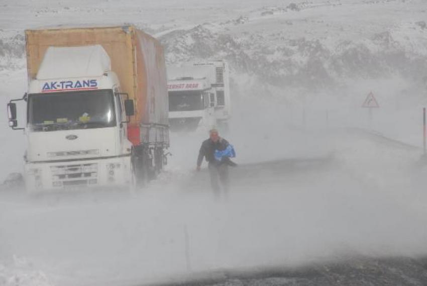 Ağrı'da tipi hayatı felç etti