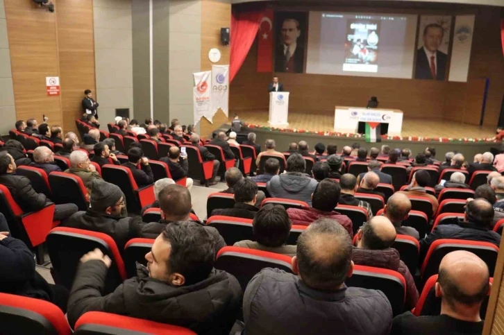 AGD Kayseri Şube Başkanı Şahin: “İsrail şımarıklığını Müslümanların sessizliğinden alıyor”
