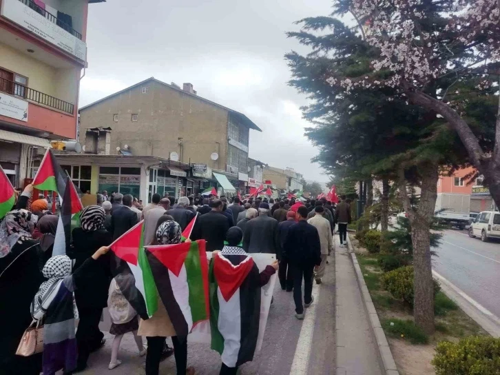 Ahlat’ta Filistin için yürüyüş düzenlendi
