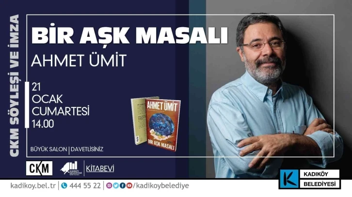 Ahmet Ümit “Bir Aşk Masalı” söyleşisiyle CKM’de
