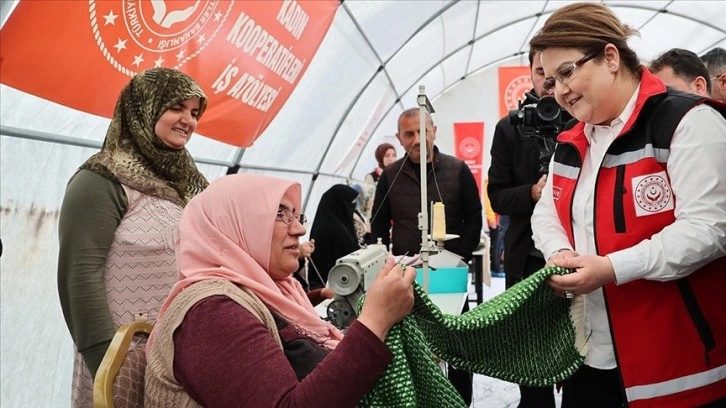 Aile ve Sosyal Hizmetler Bakanlığı depremzede kadınlar için 6 iş atölyesi açtı