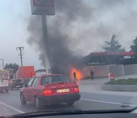 Akaryakıt istasyonunda facia son anda önlendi
