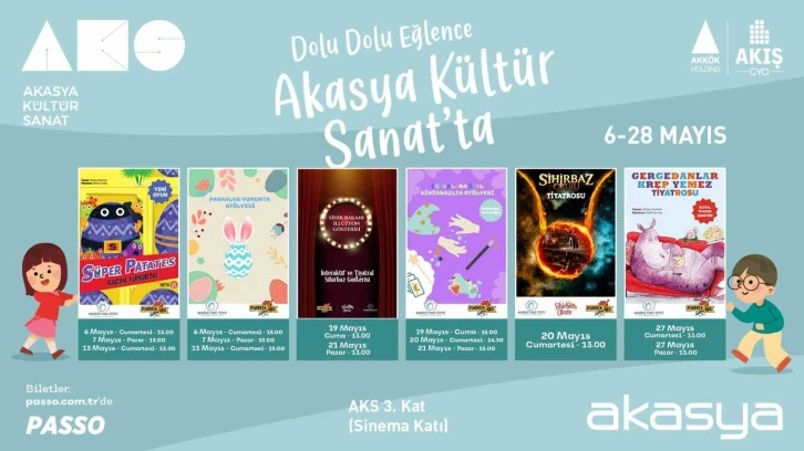 Akasya Kültür Sanat’ın Mayıs ayı programı belli oldu
