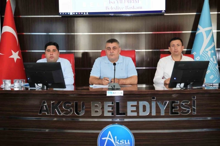 Aksu Belediyesi meclisinde İsrail’in Filistin’e yönelik saldırıları kınandı
