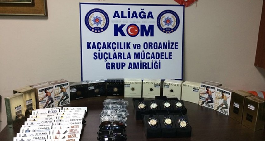 Aliağa'da kaçak malzeme operasyonu