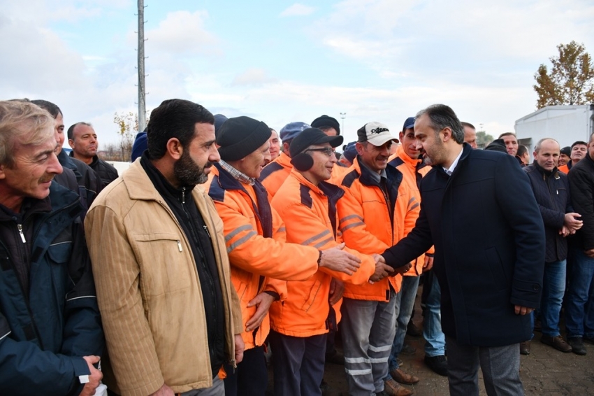 Aktaş, İnegöl Belediyesi personeliyle vedalaştı 