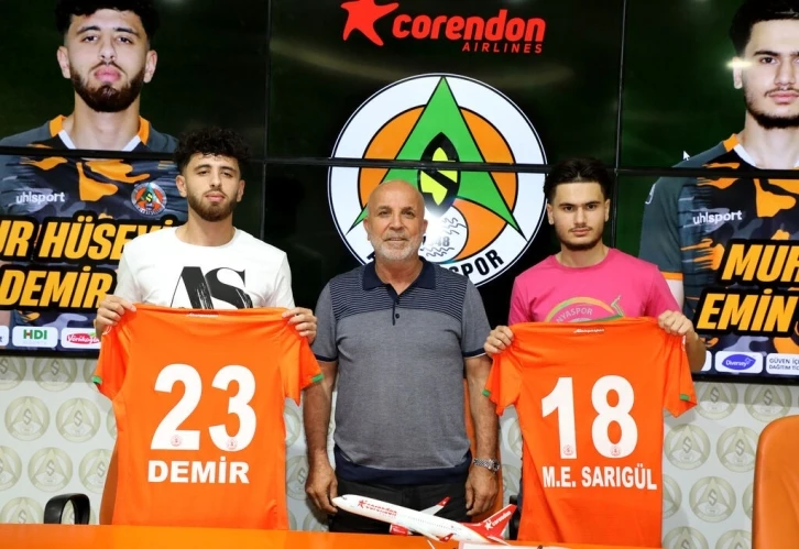 Alanyaspor’a, Hollanda’dan iki genç transfer
