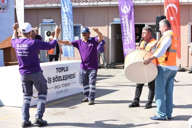 Altınordu’da en düşük işçi maaşı 23 bin TL oldu, işçiler davul-zurna eşliğinde kutladı
