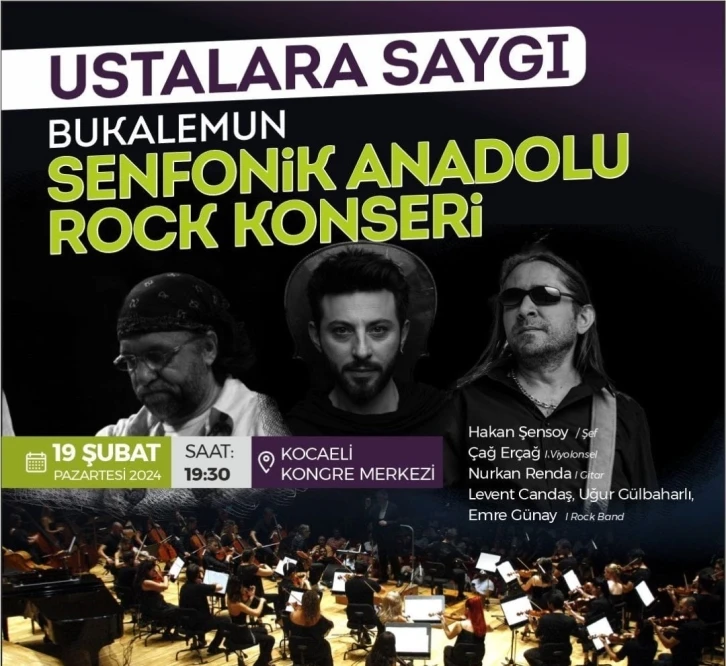 Anadolu Rock’un ustalarına saygı konseri
