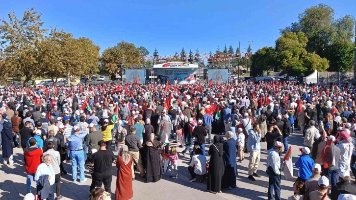 Ankara’da sivil toplum kuruluşlarından Filistin’e destek mitingi
