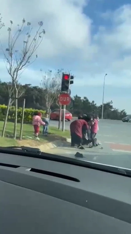 Arnavutköy’de dilencilerin bölge kavgası
