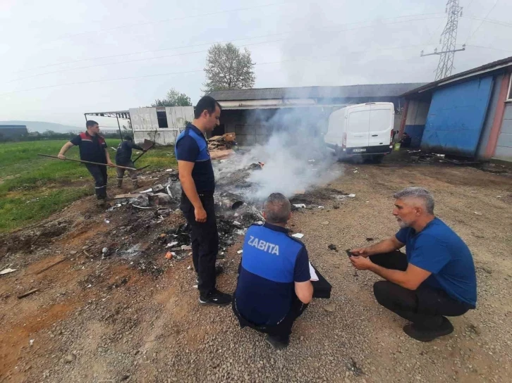 Atık malzemelerin yakılmasına izin yok
