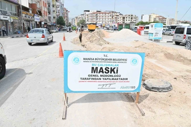 Avni Gemicioğlu Caddesi’nde altyapı çalışmaları devam ediyor
