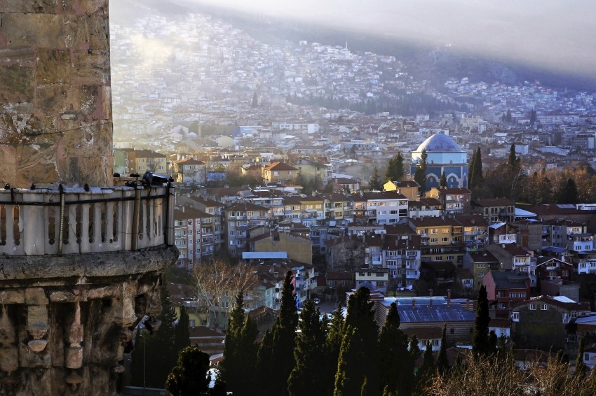 Bursa minarelerinden harika manzaralar