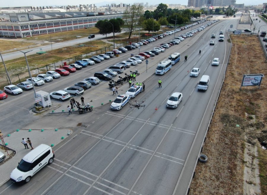 Bursa'da havadan ceza yağdı