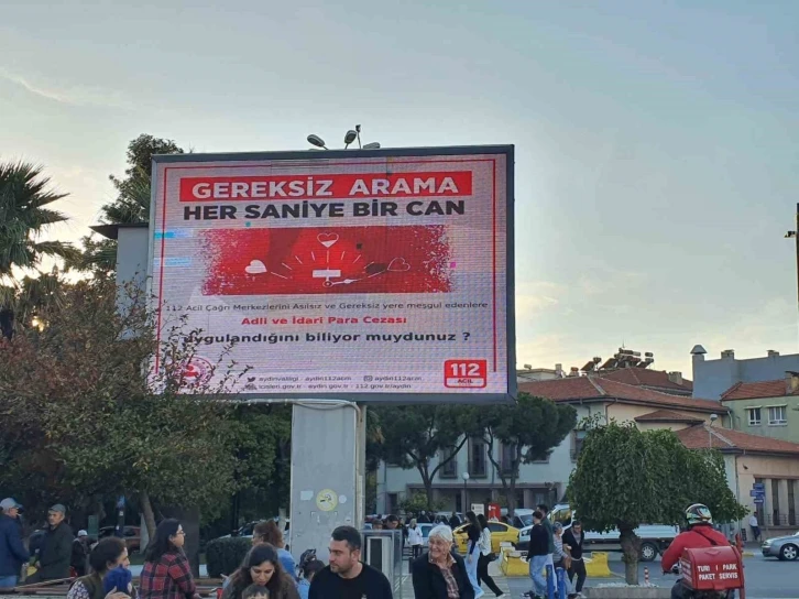 Aydın’da 112’den duyarlılık çağrısı: “Gereksiz arama, her saniye bir can”
