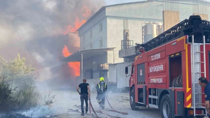 Aydın’da depo yangını
