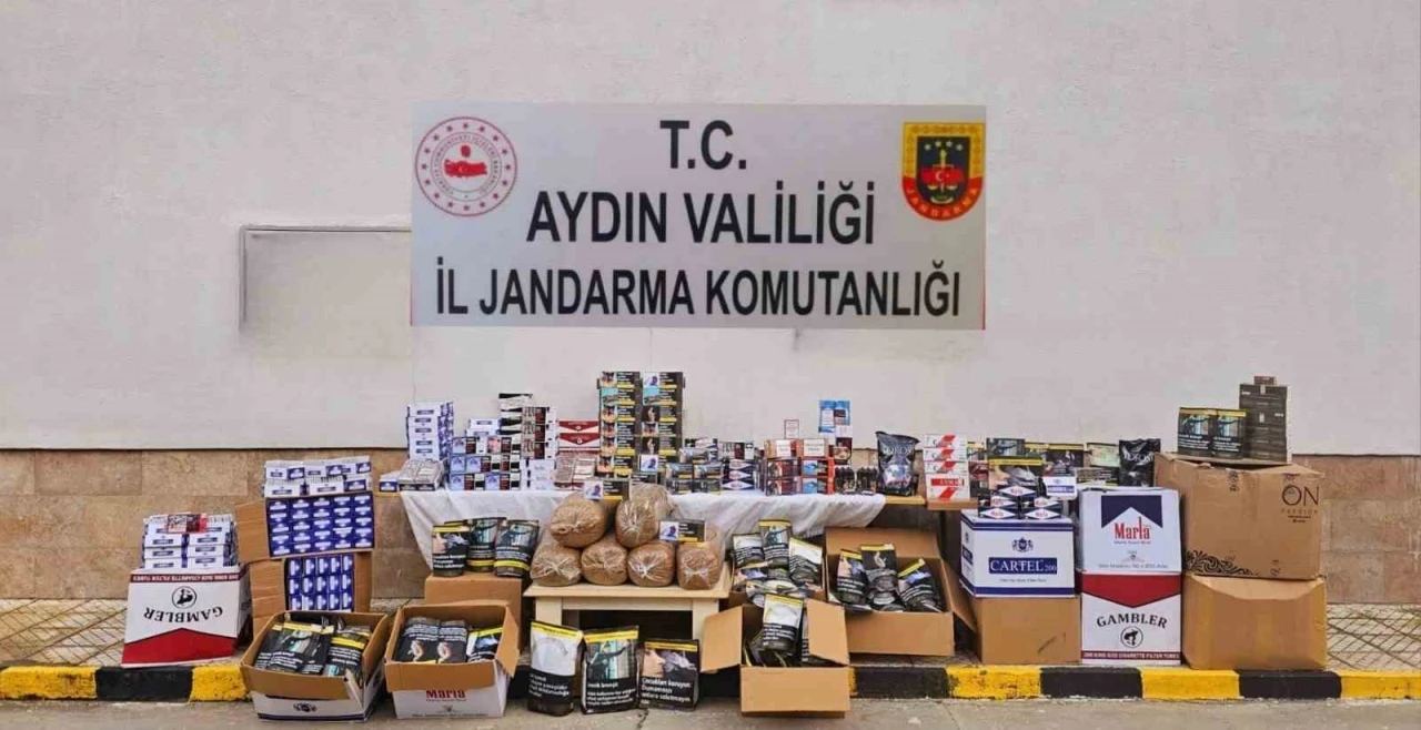 Aydın’da jandarma ekipleri 242 bin 260 tütün dolu makaron ele geçirdi
