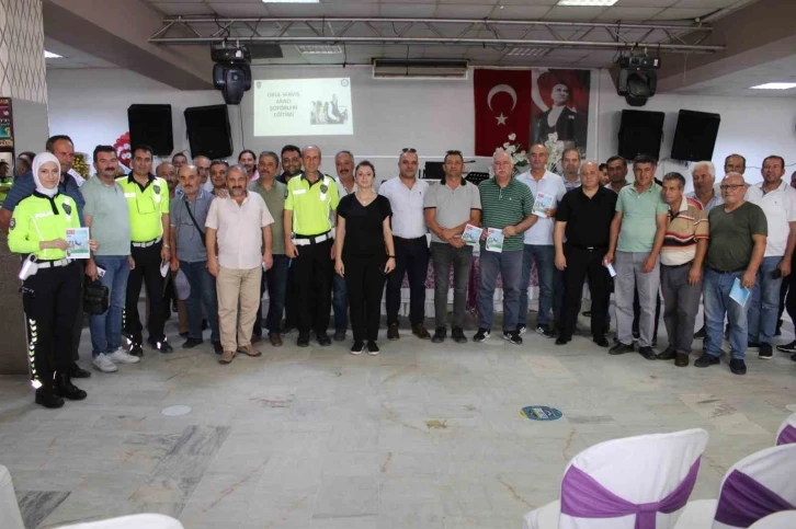 Aydın’da servis şoförleri ve rehber personellere trafik eğitimi
