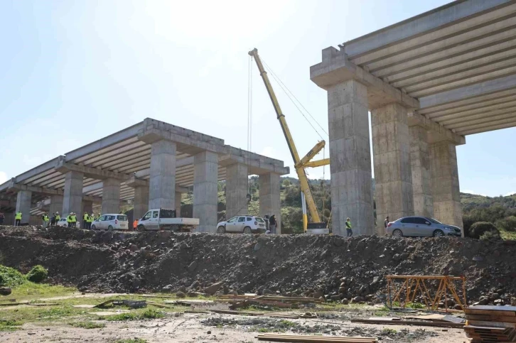 Aydın-Denizli Otoban Yolu inşaatında iş kazası
