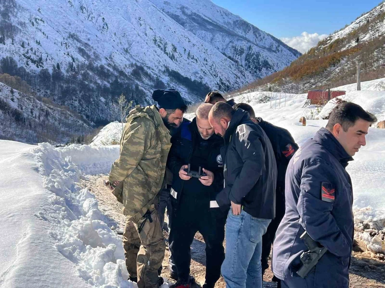 Ayı saldırdığı için ahırdan kaçan sürü 20 gündür Rize’nin karlı dağlarında aranıyor