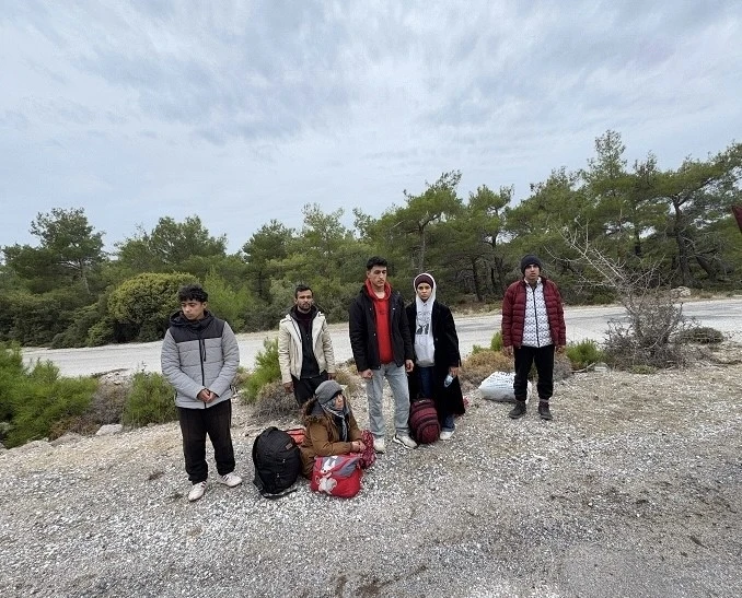 Ayvacık’ta kaçak göçmenler yakalandı