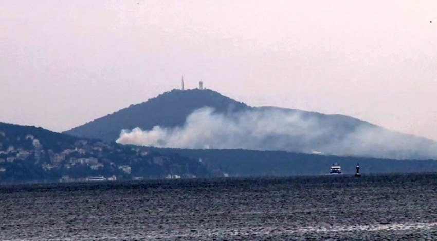 Büyükada’da yangın