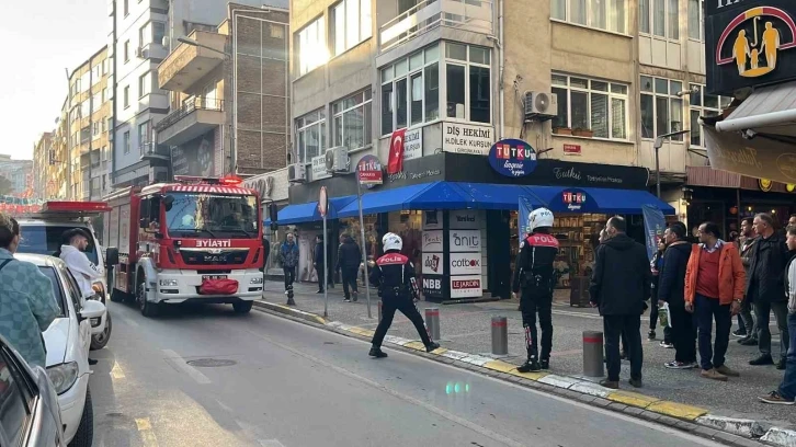 Baca yangını polisi ve itfaiyeyi alarma geçirdi
