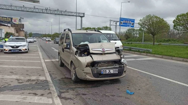 Bafra’da trafik kazası: 2 yaralı
