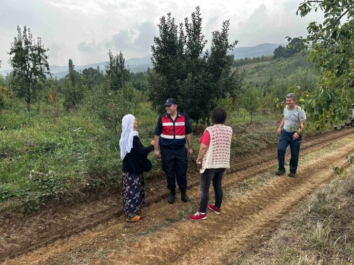 Bursa'da kaybolan yaşlı kadını Jandarma ekipleri buldu