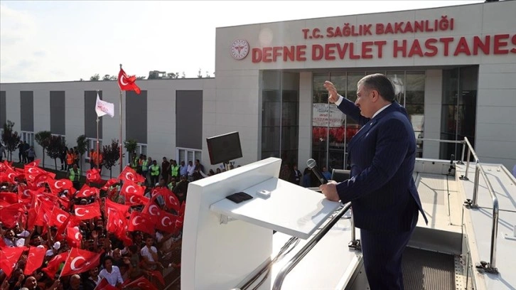 Bakan Koca: Defne Devlet Hastanesi, 300 yataklı, 51 yoğun bakımı olan bir hastanemiz