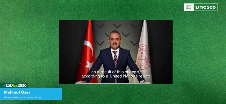 Bakan Özer, COP27’de Türkiye’nin iklim değişikliğiyle ilgili eğitim politikalarını anlattı
