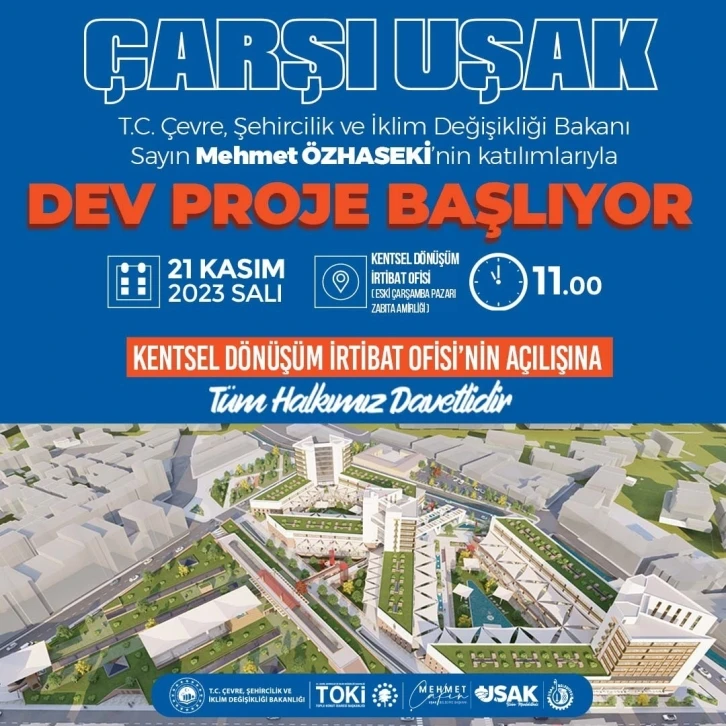 Bakan Özhaseki Uşak’a geliyor
