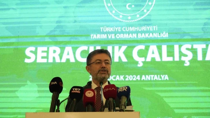 Bakan Yumaklı: "Seracılığın yüzde 40’ı kayıt altında değil"
