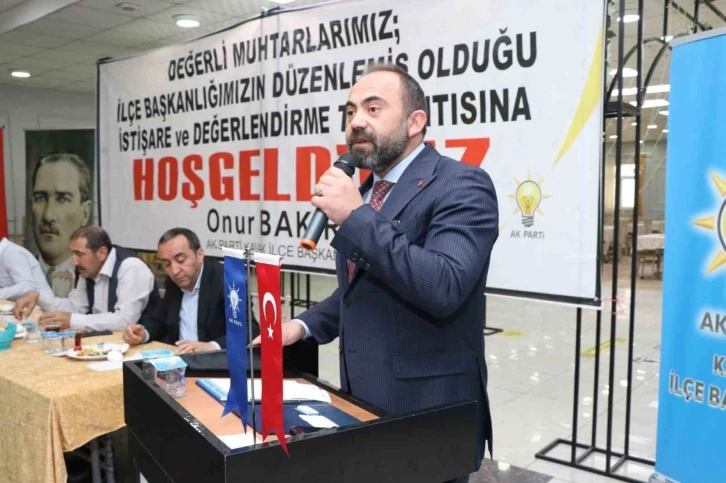 Bakır: "Muhtarlarımızla birlikte çalışacağız"
