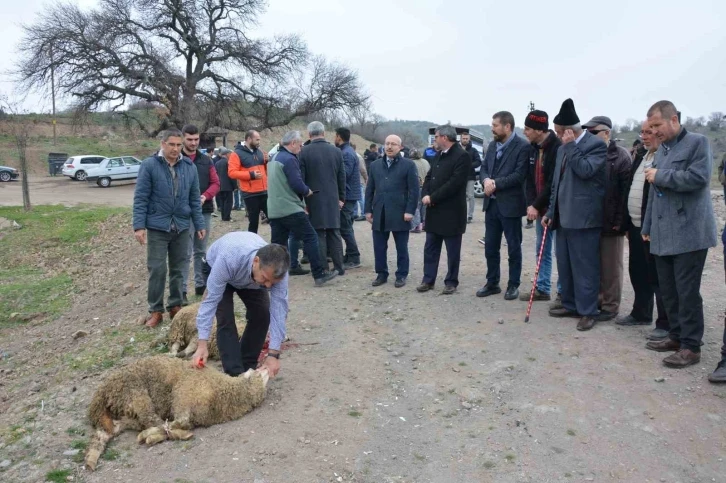 Balıkesir’de barajlar dolsun diye adak kesildi
