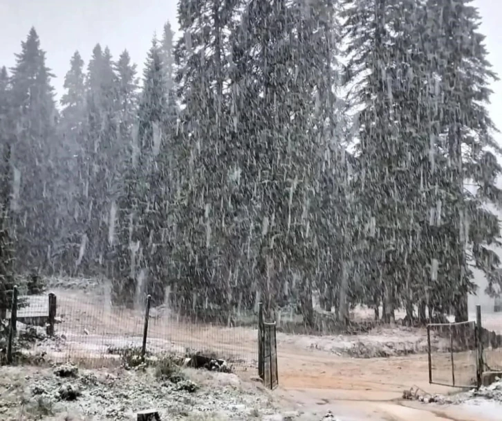 Bartın ve Zonguldak’ta mevsimin ilk karı düştü