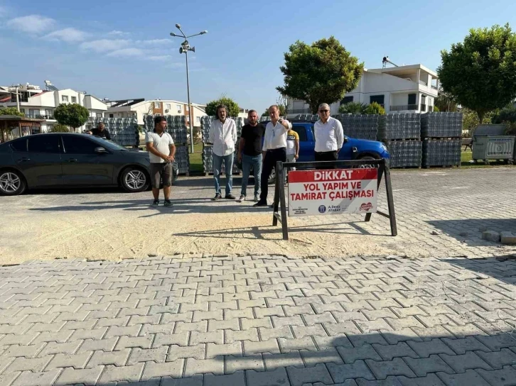 Başkan Atabay yol yapım çalışmalarını denetledi
