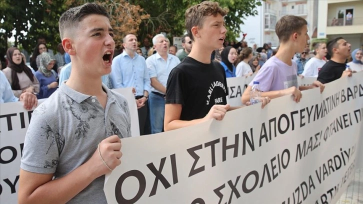 Batı Trakya'daki Türklerin protestosu 9 gündür devam ediyor