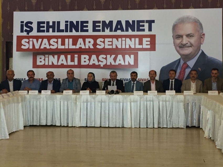 Sivaslılardan Binali Yıldırım’a tam destek