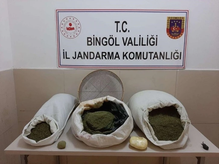 Bingöl’de 24 kilo esrar ele geçirildi: 1 gözaltı
