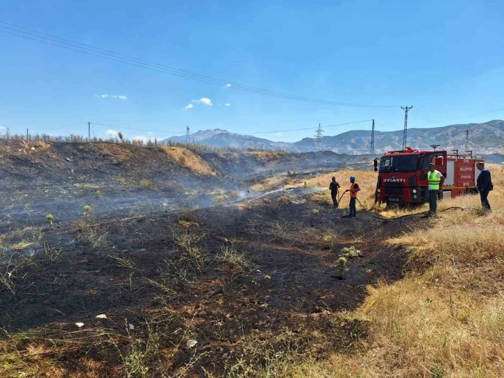 Bingöl’de anız yangını büyümeden söndürüldü
