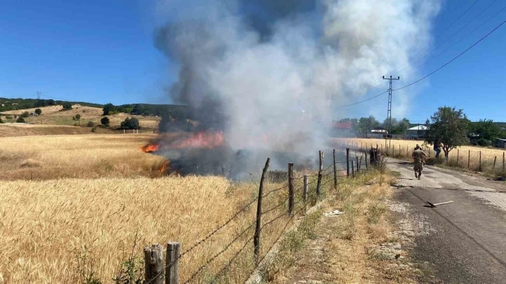 Bingöl’deki tarla yangını söndürüldü
