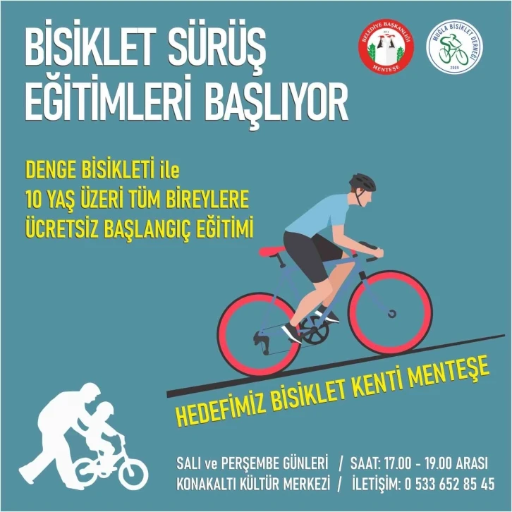 Bisiklet sürüş eğitimleri başlıyor
