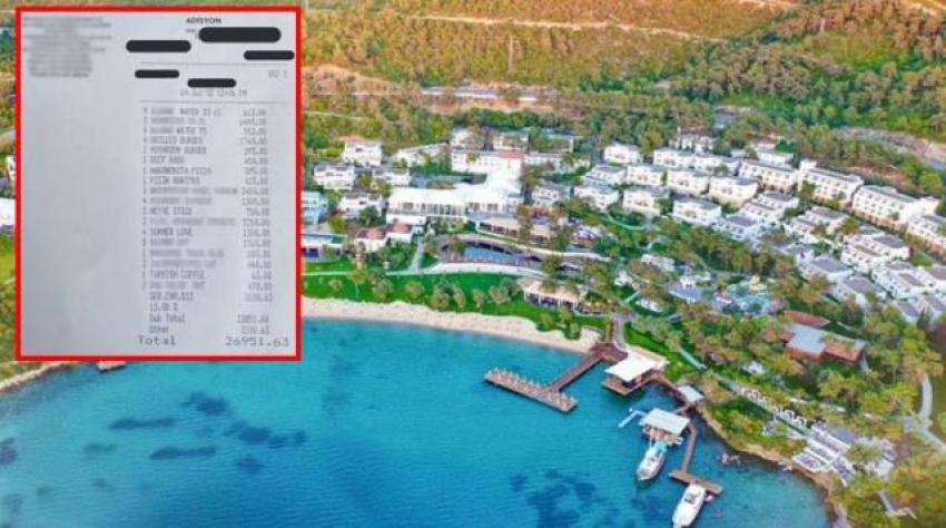 İşte Bodrum'daki bir restoranda ödenen 27 bin liralık hesabın adisyonu!