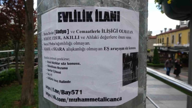 Böyle evlilik ilanı görülmedi
