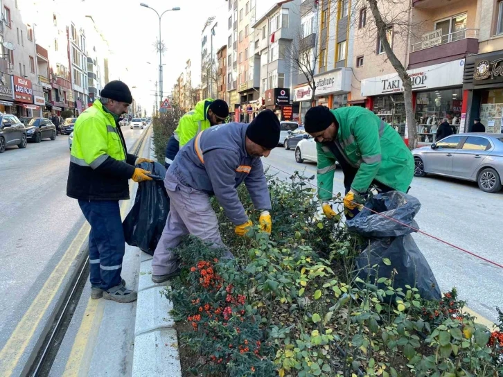 Bozüyük’te park bahçelerde bakım ve temizlik çalışmaları sürüyor
