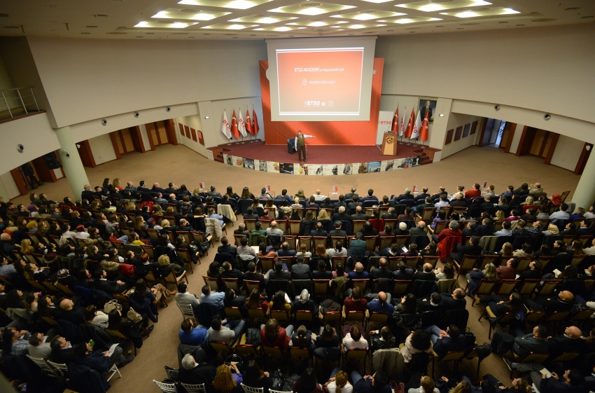 Üstün Dökmen, Bursa iş dünyası ile bir araya geldi