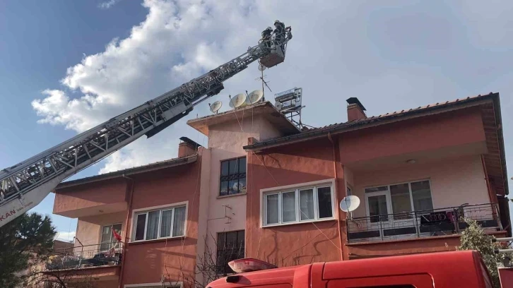 Burdur’da baca yangını paniğe neden oldu
