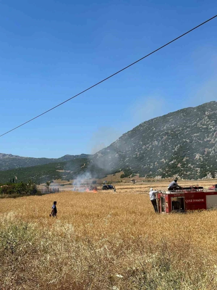 Burdur’da sigara izmaritinden çıkan yangın büyümeden söndürüldü
